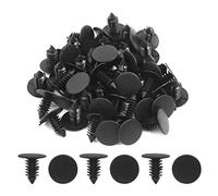 50PCS 9mm Hole Plastic Push Screw Rivet Panel Fixings Bumper Clips for Car Auto Vehicle