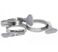 50pcs A2 Grip Hose Clip 50mm-70mm - Adjustable 304 Stainless Steel Duct Clamps for Pipe, Air Ducting, Worm Drive Hose