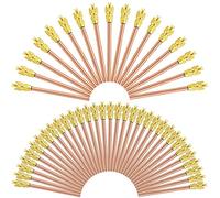 50Pcs Access Service Valve, 1/4'' SAE x 1/4'' OD x 3.54'' Stem Core Brass Copper Filling HVAC Schrader Valve, Air Conditioner Service Valve Charge Needle Valves