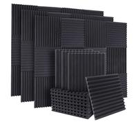 50Pcs Acoustic Soundproof Foam Sound Absorbing Panels,1X12X12Inch