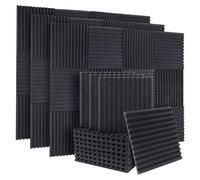 50Pcs Acoustic Soundproof Foam Sound Absorbing Panels,1X12X12Inch