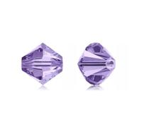 50pcs Adabele Austrian 8mm Faceted Loose Bicone Crystal Beads Tanzanite Purple Compatible with Swarovski Crystals Preciosa 5301/5328 SSB826
