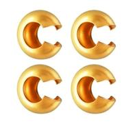 50pcs Adabele Tarnish Resistant 5mm Gold Crimp Bead Knot Cover Beads