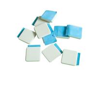 50Pcs Adhesive-Backed Silicon Carbide Ceramic Sheets - High Thermal Conductivity Insulation Pads(20x20x2mm)