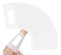 50Pcs Adhesive Bandage Pads, Large Adhesive Island Wound Dressing, Shower Breathable Sterile Bordered Gauze Island Dressing Post Surgical Bandages (4 x 8 Inch)