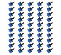 50PCS Adjustable Spray Drippers for Garden Irrigation Rotating Emitters with Flow Cutoff Function for Lawn Farm Drip Systems