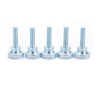 50pcs Adjustable Step Double Handle High Head Knurled Screw M5, Knurled Head Hand Screw Set with Ten Lengths from M5x8 to M5x35 for Domestic and Commercial Appliance (M5*30)