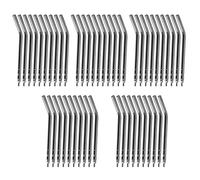 50Pcs Air Water Syringe Tips, Dental Stainless Steel 3 Way Syringe Nozzles, Air Water Spray Nozzles Tips Tube for Oral Teeth Cleaning, Lab Equipment
