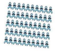 50Pcs Alloy Awareness Brooch with Back Clasp Alloy Ribbon Brooch Lapel Pin Awareness Pin for Garment Embellishment Ribbon