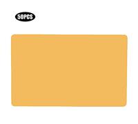50Pcs Aluminium Alloy Business Card Premium Color Name Cards Professional Networking Accessories Elegant Durable Blank Business Card for Corporate Meetings Businessmen Blue Purple (Gold)