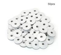 50pcs Aluminum Bobbins Empty Spool for Buttonhole Sewing Machine Accessories