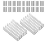 50pcs Aluminum Fin Heat Sink 20x14x6mm Passive Cooling Plate | Extruded Aluminum Fins Design, Fits Tight Enclosures, for Pcb Assemblies and Mosfet Cooling