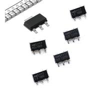 50pcs AMS1117-1.2V / 2.5V / 3.3V / 5.0V / ADJ Voltage Regulator LDO SOT-223 Assorted Kit