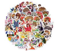 50pcs Anime Card Captor Sakura Stickers Waterpoof Decals Laptop Luggage Phone Wall Car Cartoon Sticker Graffiti Children's Toys