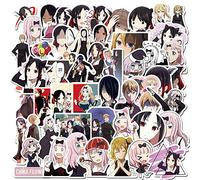 50PCS Anime Love is War Stickers,Kaguya Stickers for Water Bottle Laptop Phone Case MacBook Skateboard iPad