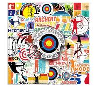 50PCS Archery Stickers for Water Bottles Scrapbook Journal Skateboard Phone Car Motorcycle Laptop Luggage Cup Computer Bike Refrigerator,Cartoon Sports Waterproof Decals for Teen Kid Adult