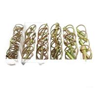 50pcs Assorted Cotter Pins Gold Zinc Plated Finish