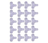 50Pcs B Type Pin 3 Way Connector Tackle Clear Fishing Beads Oval Double Hole Beads Installation Recyclable B Type Fishing Pin