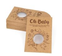 50pcs Baby Shower Packets Envelopes, Small Paper Wildflower Blank Empty Seeds Envelope with Window Vintage Flower Storage Gifts Party Saving Favors for Candy Tea Coin