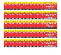 50Pcs Bad Parking Cards,Funny Parking Violation Cards with Multi Violation Reasons,You Parked Like an Idiot Cards Bad Parking Stickers,Learn To Park - Bad Parking Business Cards for Hilarious Prank