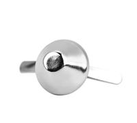 50PCS Bag Feet Cone Studs, 15mm Plate Bottom Studs for DIY Leather Craft Purse Handbag Making (15mm-Nickel)