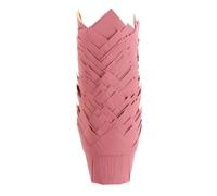 50Pcs Baking Cups Aluminum Foil Cups Cupcake Muffin Liners Creme Brulee Containers Party Decoration for Wedding Birthday(Pink)