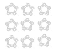 50Pcs Balloon Clips for Arch,Balloons Stand Kit,Balloon Flower Clips,Number Garland Ballon Column Frame for Halloween,Christmas,Float,Table Base Ring Baloon Holders,Plastic Cheap Decorations