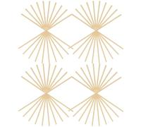 50pcs Bamboo Craft Sticks for DIY Crafting Beige Blank Material