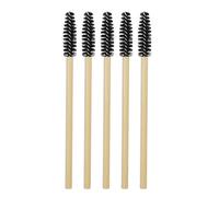 50Pcs Bamboo Handle Eyelash Brush, Mascara Brush, Eyelash Extension Curling Makeup Tool