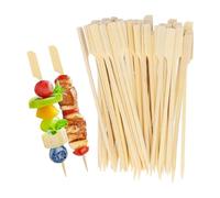 50PCS Bamboo Skewers for Appetizers,Cocktail Picks for Drinks,Mini Food Sticks,Bamboo Cocktail Stick Skewer Barbecue Skewers,Natural Wooden Paddle Skewer Mini Food Sticks,Charcuterie Accessories