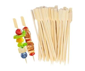 50PCS Bamboo Skewers for Appetizers,Cocktail Picks for Drinks,Mini Food Sticks,Bamboo Cocktail Stick Skewer Barbecue Skewers,Natural Wooden Paddle Skewer Mini Food Sticks,Charcuterie Accessories