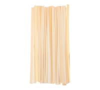 50pcs Bamboo Weaving Strips Fan Making Kit for DIY Beginners, Beige