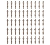 50Pcs Banana Plugs, Metal Banana Plug Connectors with Hex Thread Design, High - Accuracy CNC - Machined Copper Plugs for Electronic Test Accessories, 4mm Needle Diameter