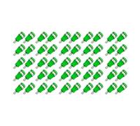 50Pcs Banana Socket 4mm, High Current Discharge Banana Plug, Gold Plated Copper Banana Socket with Thread, Electrical Test Accessories for Electronic Equipment and DIY Projects (Green)