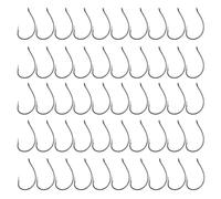 50Pcs Barbed Fishing Hooks With Hole Carbon Steel Wacky Hooks 5 Types #3#2 0#2/0 For Freshwater Fishing Hooks Saltwater