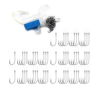 50Pcs Barreled Sub Line Hook Fishing Hooks Bucket Tied Line Hook Tackle Tools Barbed To Carry