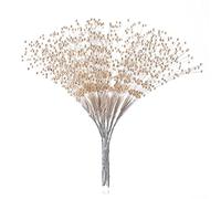 50pcs Beaded Stick Bride Wedding Pearl Bouquet Party Decoration (Ivory)