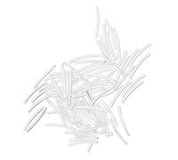 50pcs Beading Tube Beads Smooth Tube Finding Jewelry Making DIY Silver, 20x2mm