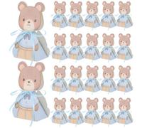 50pcs Bear Treat Boxes Foldable Mini Cardboard Favor Boxes