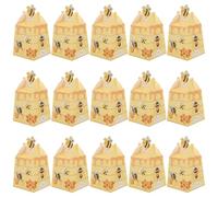 50pcs Bee Candy Boxes Yellow Paper Gift for Chocolates and Candies