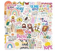 50PCS Bible Quotes Stickers Inspirational Aesthetic Stickers for Water Bottle Laptop Car Scrapbook Journal Phone Skateboard