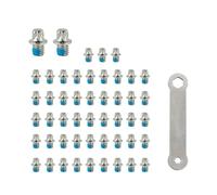 50pcs Bicycle Pedal Spike 0.2 inch (4 mm) Thread Bolt Pin Nail Non Slip Replacement Screw Pin Pedal Parts Accessories Easy Installation