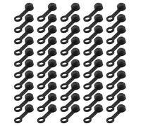 50pcs Bicycles Hydraulic Brake Bleeding Nipple Caps Bicycle Brake Blood Releases Rubber Wood Bleeding Caps Dust Covers Cycle Part Bicycle Hydraulic Brake Caliper Blood Nipple Caps
