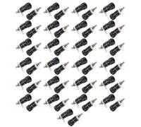 50Pcs Binding Posts Terminals 4mm Banana Socket Binding Post Nut Banana Plug Socket Electrical Connectors Terminals Posts