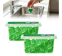 50PCS Bio Enzyme Drain Pods Deodorizer Capsules for Sinks Sewers（2 box） | Enzyme Drain Cleaner,Continuous Fresh Fragrance,Drain Smell Eliminator,Water-Soluble Odor Neutralizing Beads