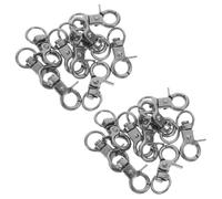 50pcs Bird Cage Door Lock Anti Escape Function Black | Zinc Alloy Build, Heavy Duty Swivel Clips, for Parrot Cage and Chicken Coop Cleaning, Feeding