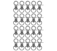 50pcs Bird Cage Door Lock Clips Zinc Alloy Metal Trigger Snap Hooks | 360° Swivel Lobster Clasp Design, Quick Clip-on for Secure Cage Doors, for Parrots and Metal Cages