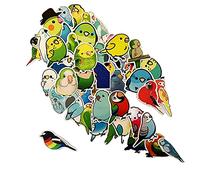 50PCS Bird Stickers for Kids，Cute Cartoon Birds Waterproof Decorative Stickers for Computer, Luggage, Guitar, Water Bottle,Skateboard