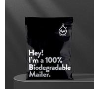 50pcs Black 100% D2W Biodegradable Courier Shoe Bag Eco Courier Waterproof Mail Bags Poly Mailers Seal PE Mailing Envelope Bag 38x48x4cmself 50pcs