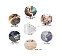 (50pcs, black) 50/100pcs Multicolor Adult Face Mask 4-ply 3d Shape Face Protection Covering With Elastic Earloop